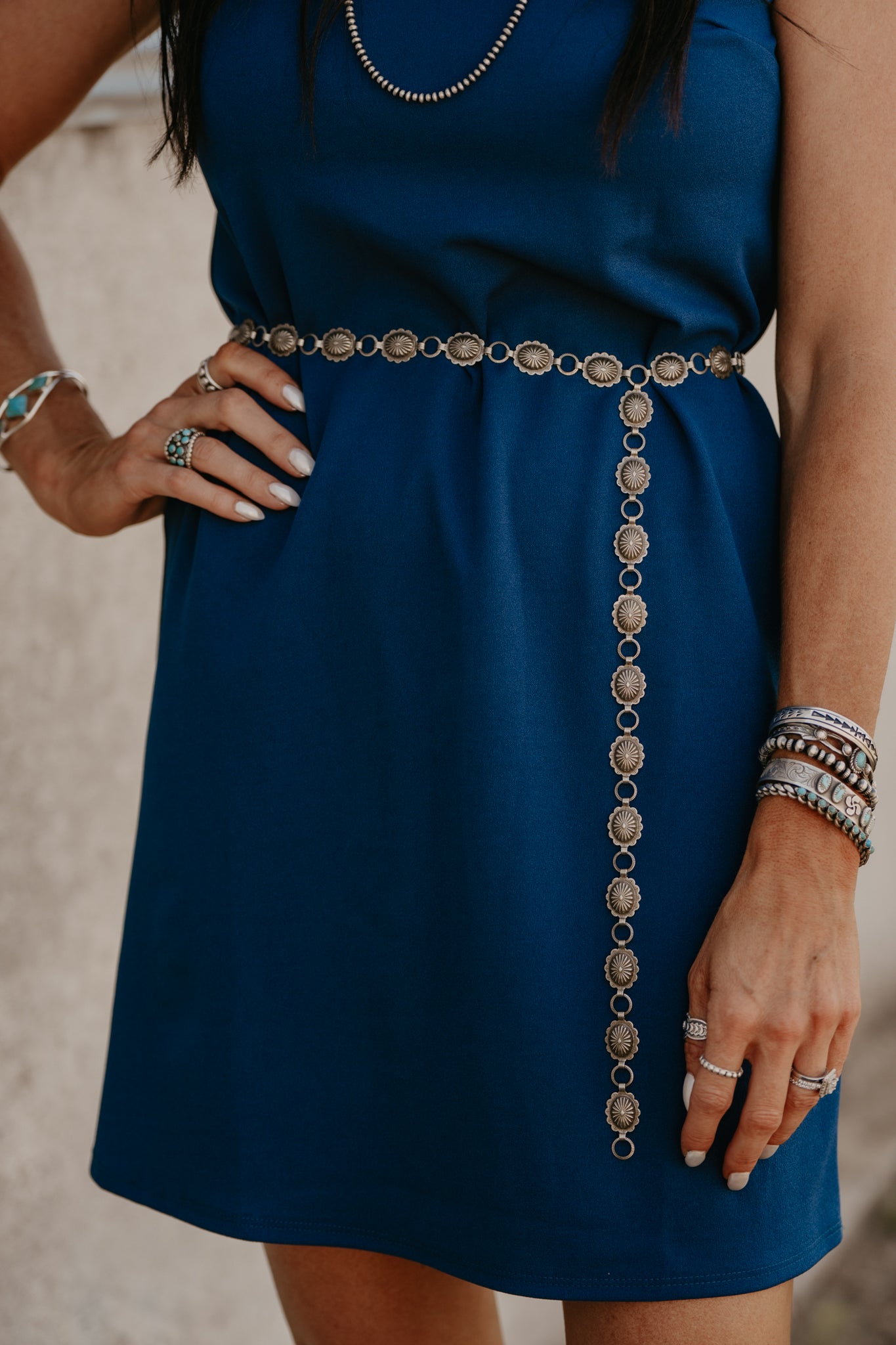 princess polly baby blue dress Clarice Silk-Velvet Dress in Steel Blue main image 1