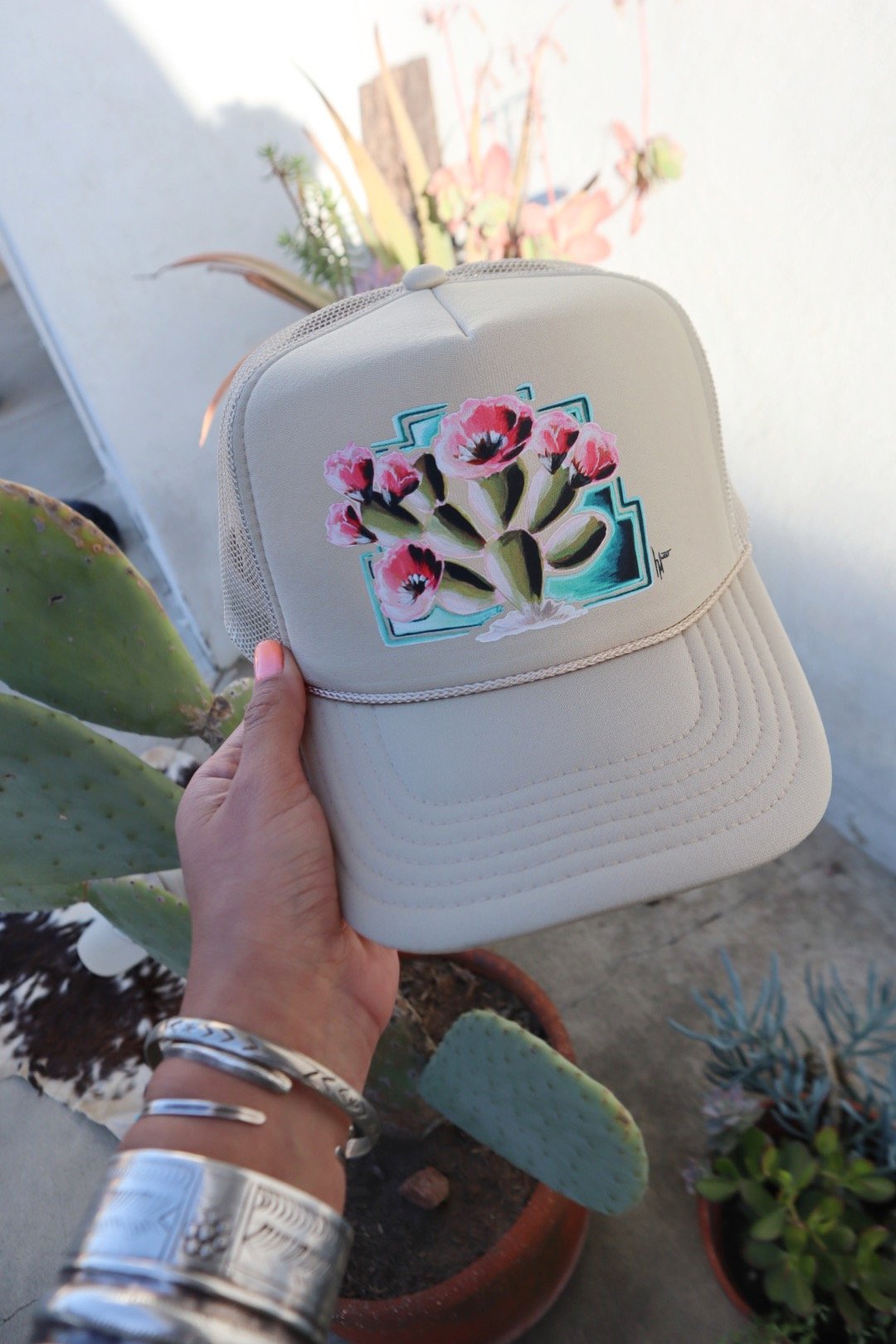 succulent hat Desert Cactus Trucker Hat – Triangle T Boutique