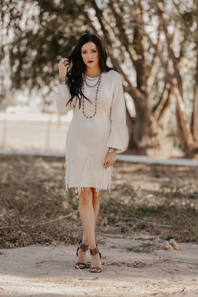 Holly Sweater Dress - Off White