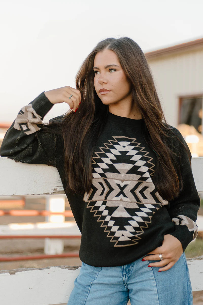 Murphy Aztec Knit Sweater