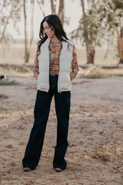 Denzel Puffer Vest by Ariat - Cream