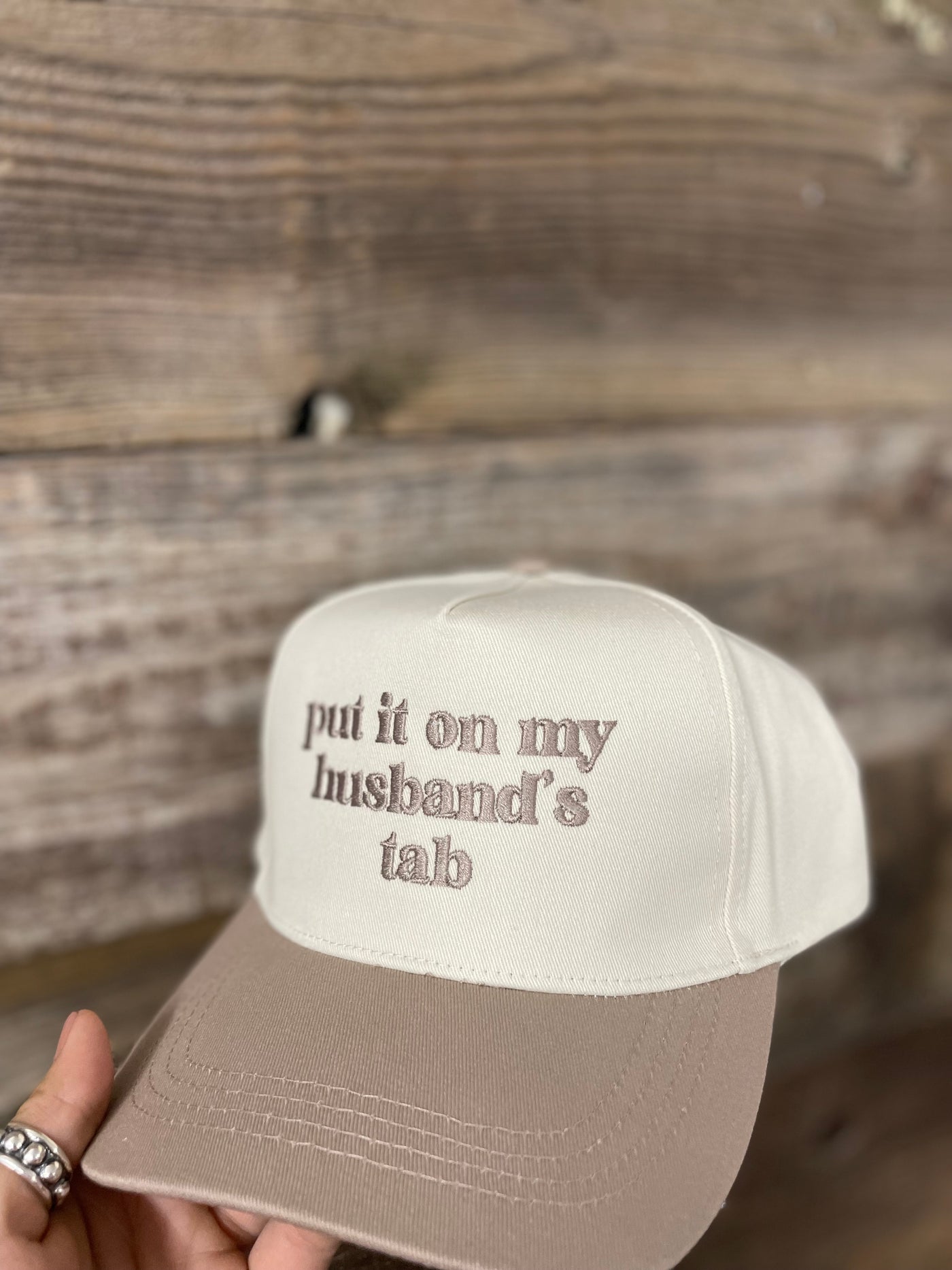 Husband's Tab Ball Cap - Beige