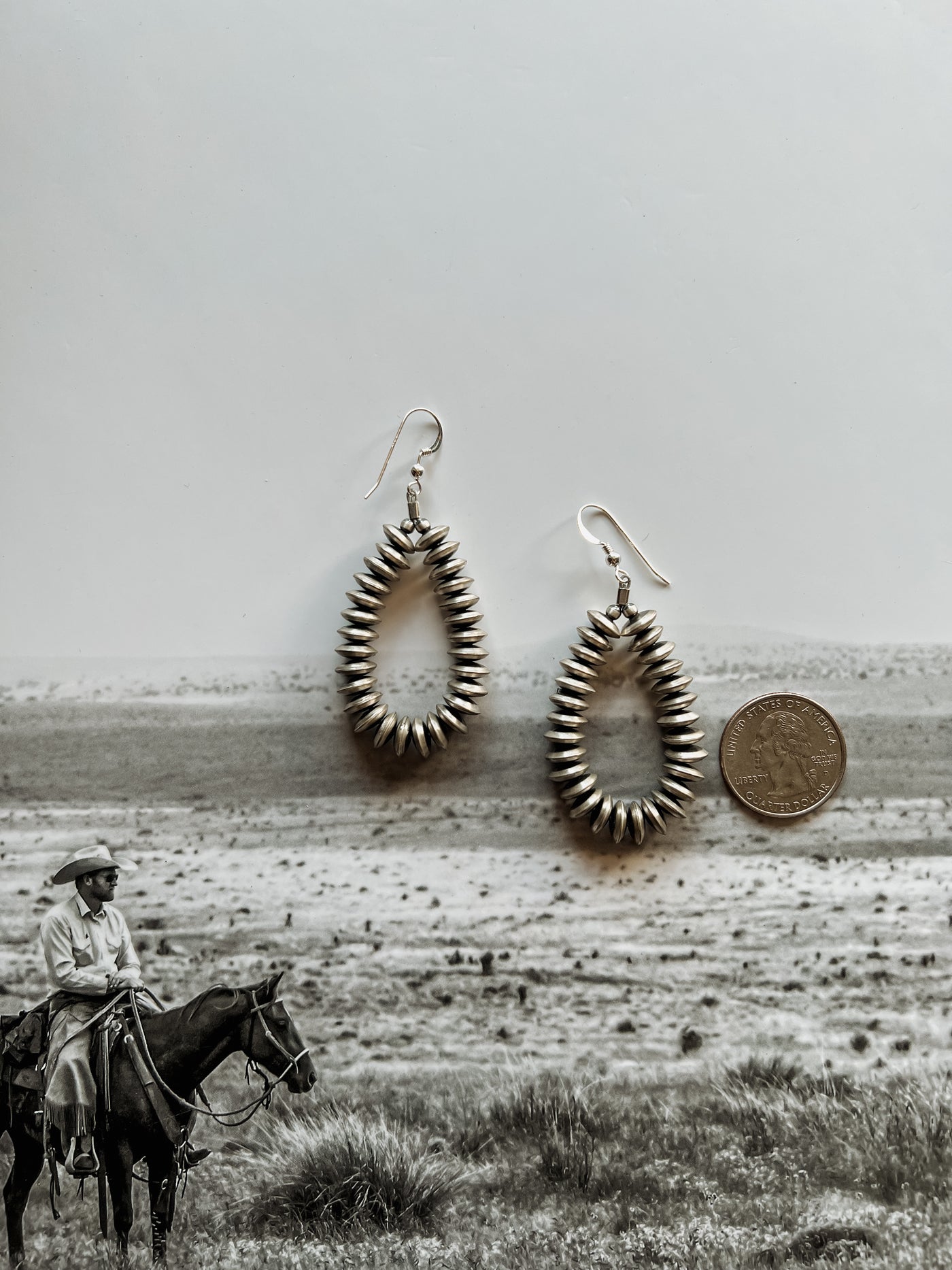 Dallas Teardrop Navajo Pearl Earrings