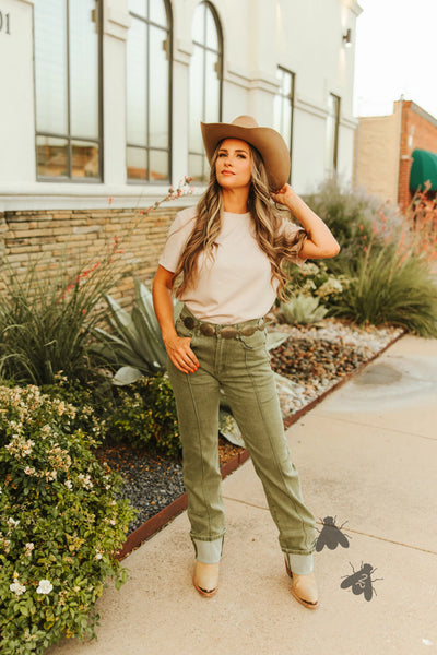 Line Drive Jeans - Agave