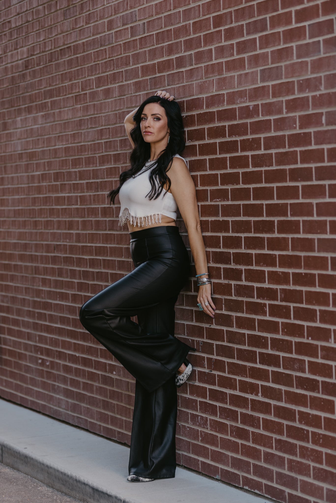 The Savage Black Faux Leather Pants