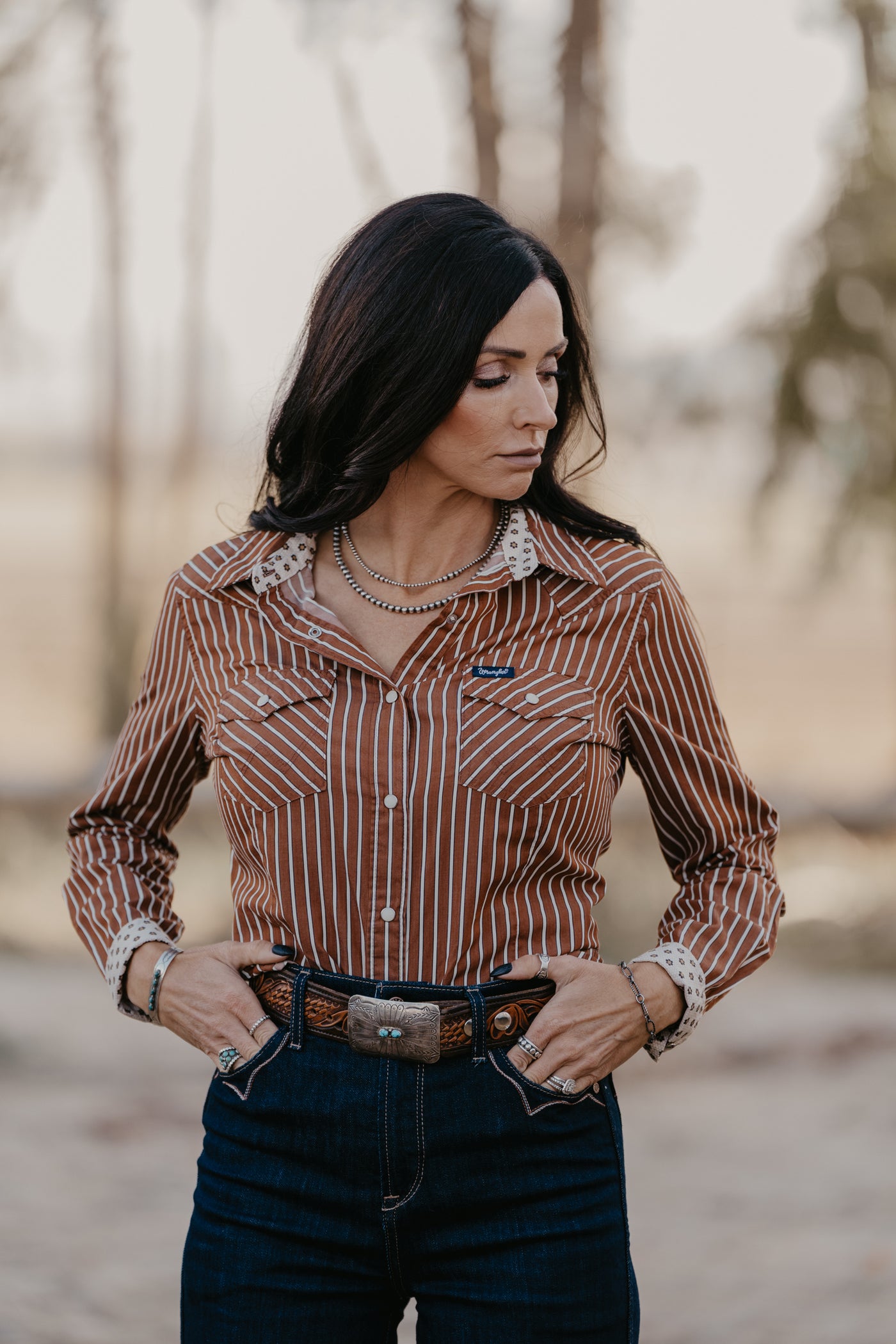 Ridley Pearl Snap Top