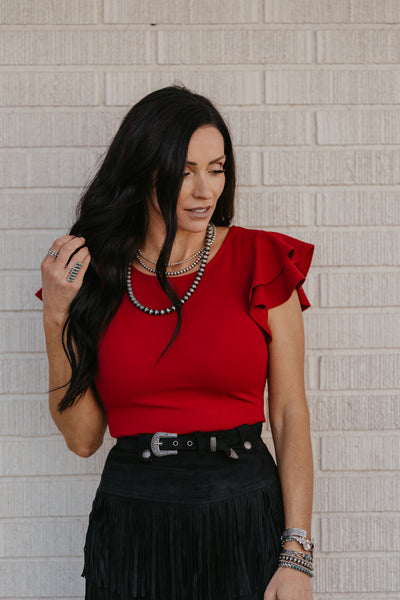 Ramblin' Fever Fringe Skirt - Black