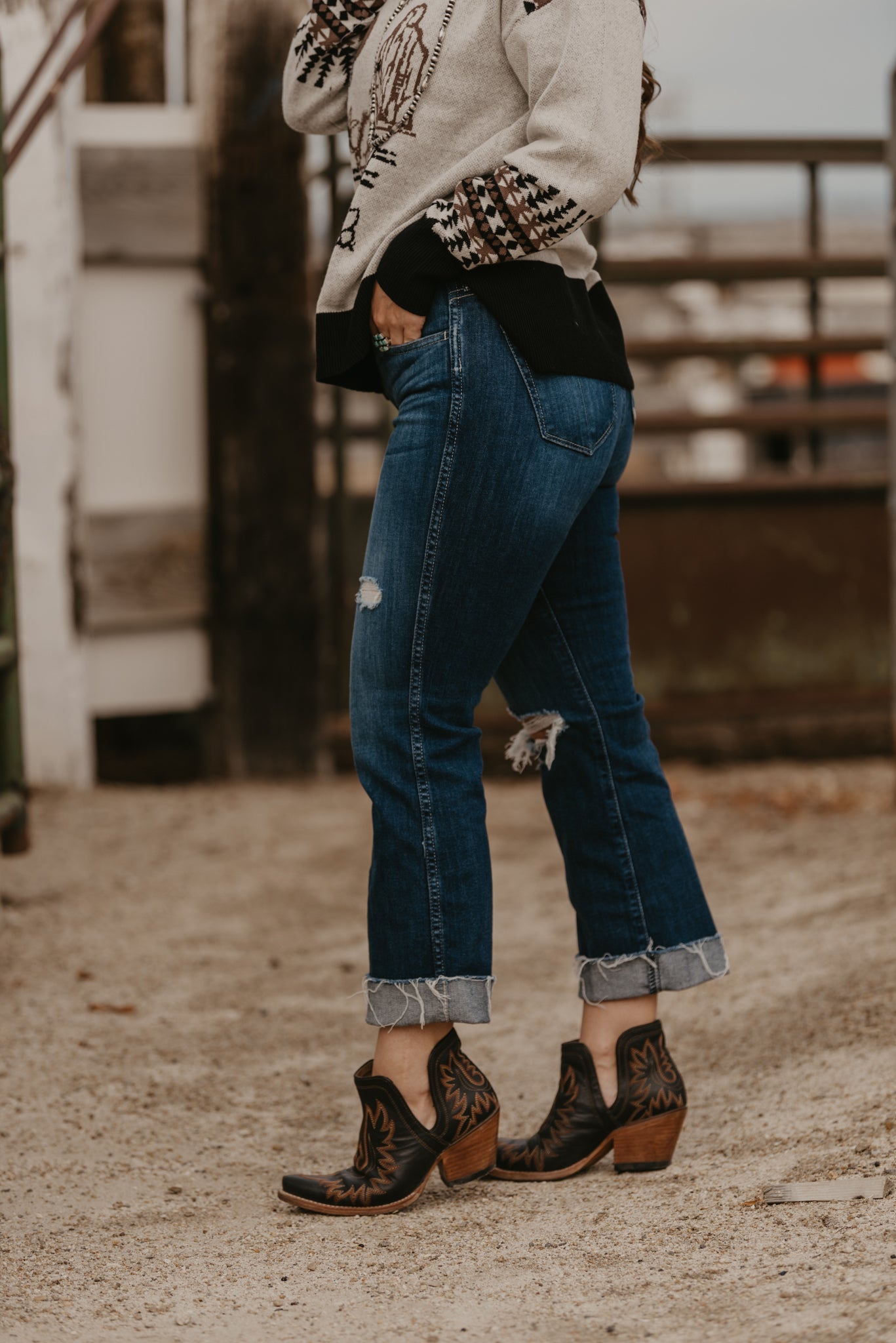 Caroly Flare Crop Jeans by Ariat