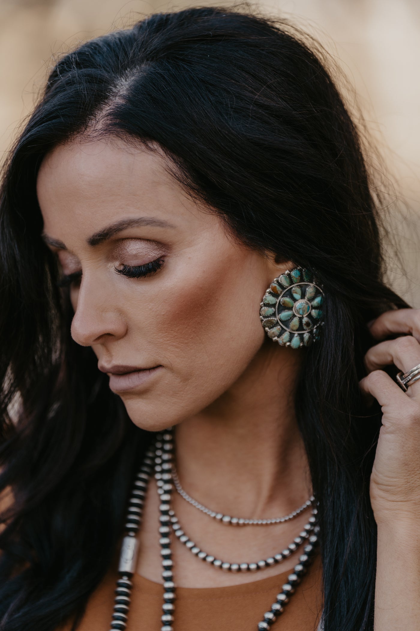 Mendez Turquoise Cluster Earrings