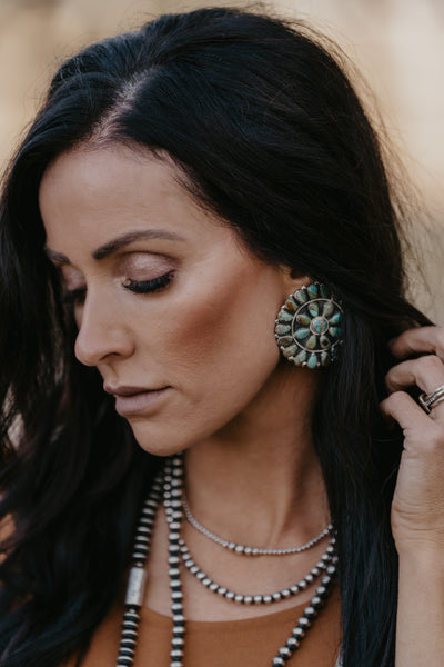 Mendez Turquoise Cluster Earrings