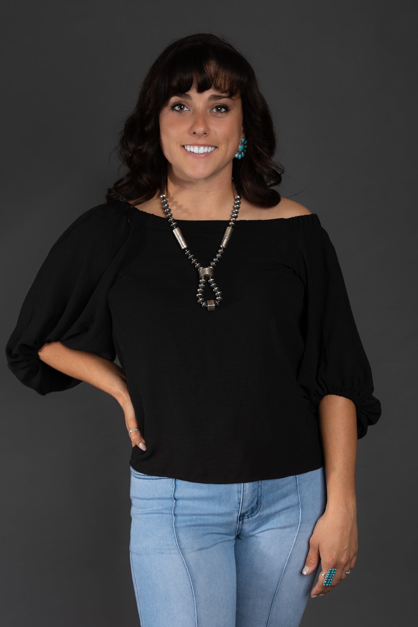 The Aldean Blouse - Black