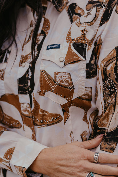 Head Over Boots Pearl Snap Blouse