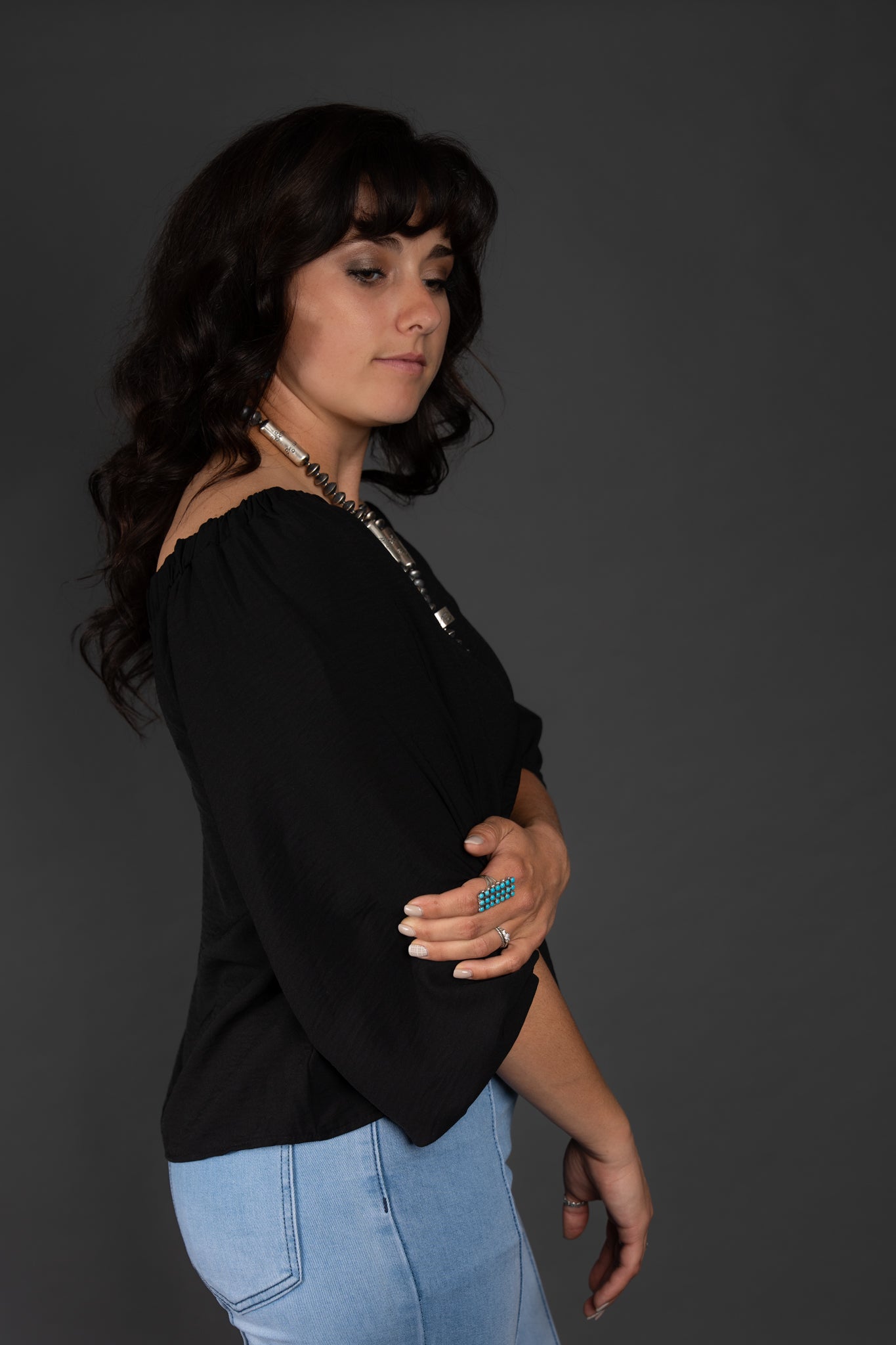 The Aldean Blouse - Black