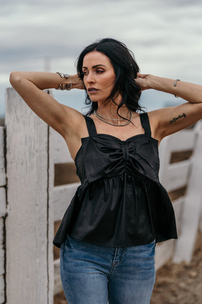 Rodeo Ribbon Top - Midnight