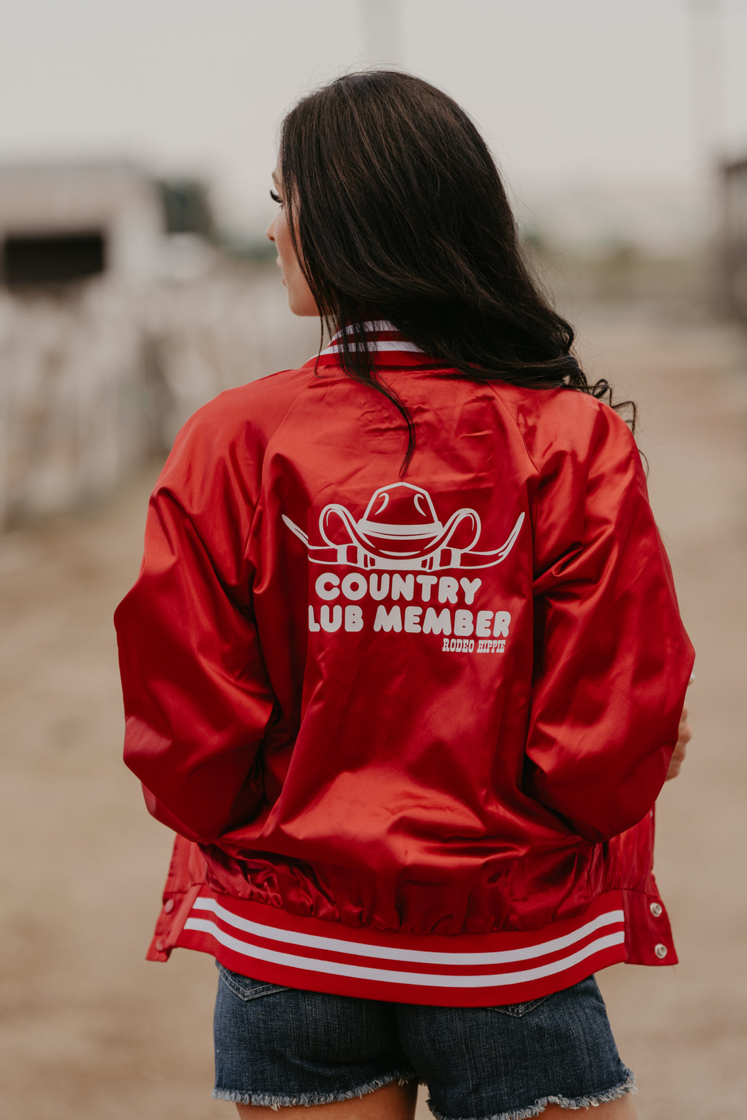 Country Club Member Satin Sports Jacket – Triangle T Boutique