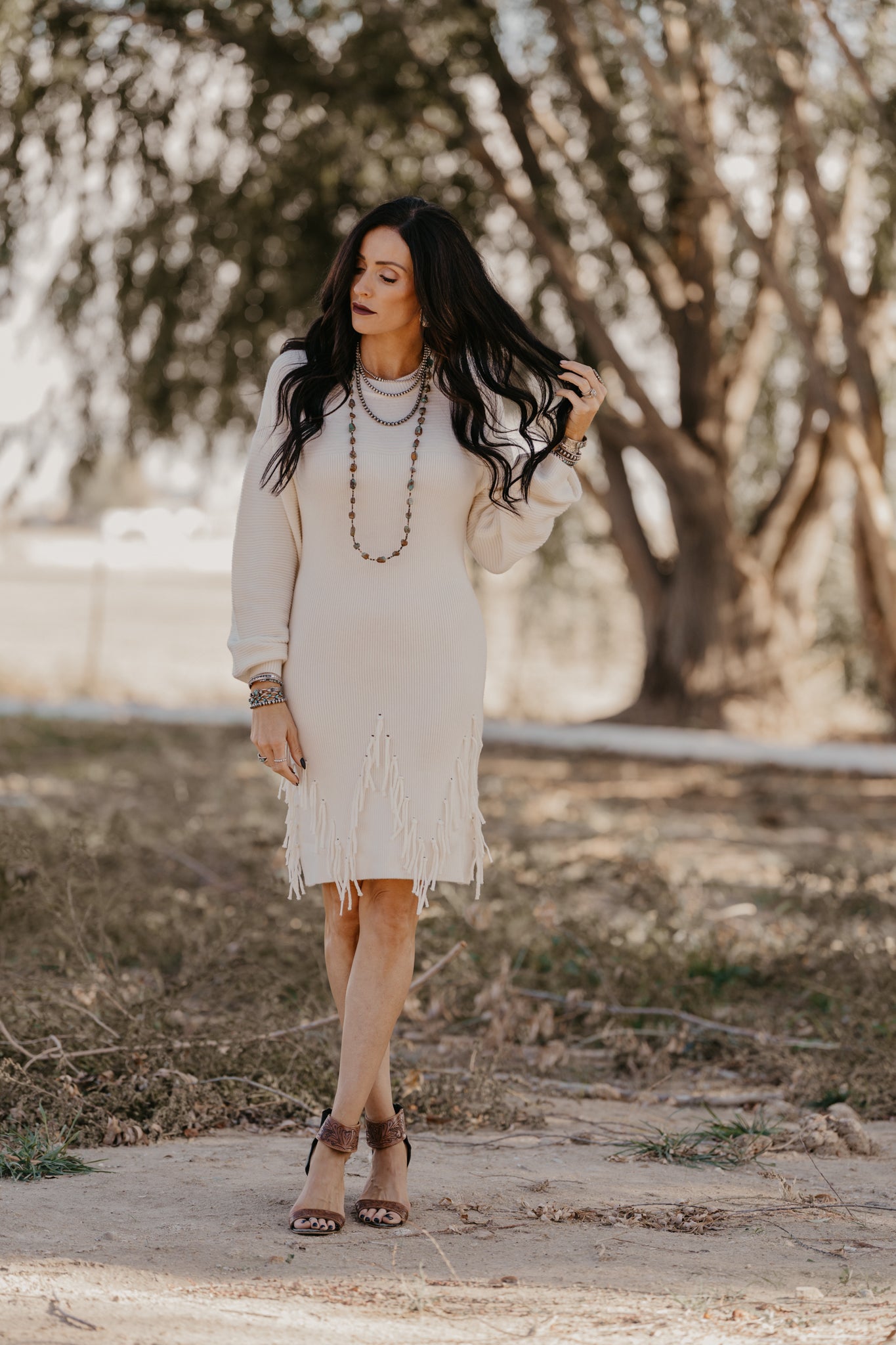 Holly Sweater Dress - Off White