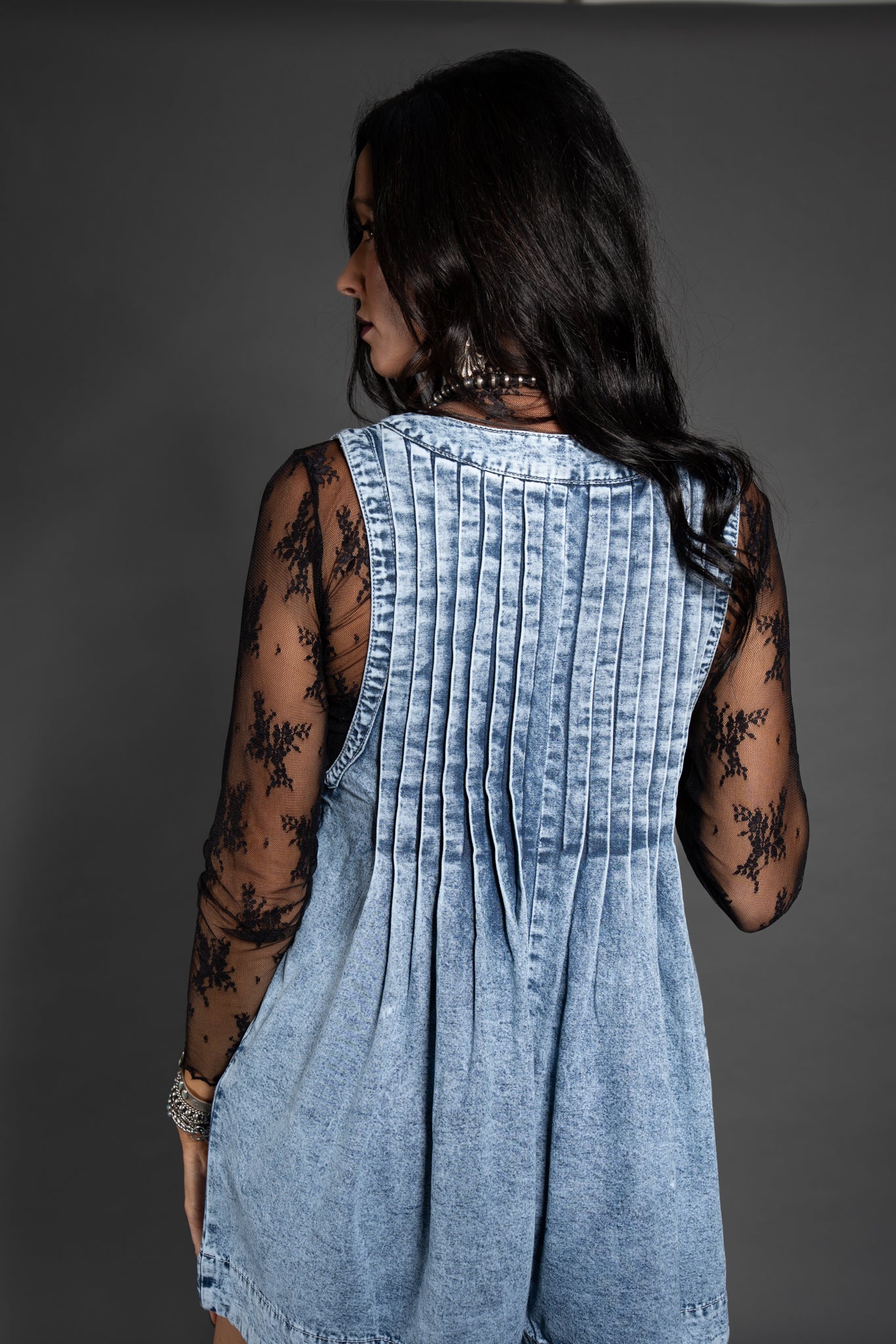 Cimarron Sheer Lace Top - Black