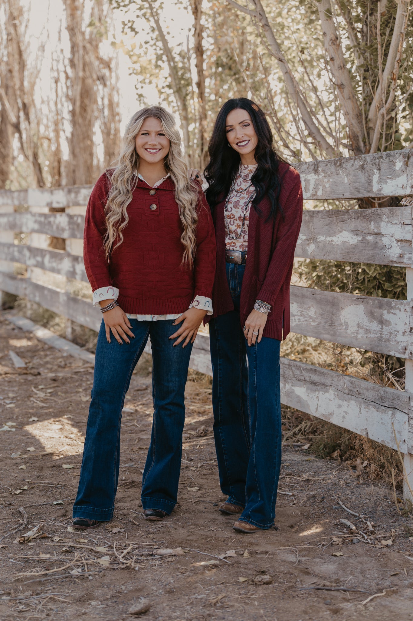 The Willows Cardigan - Burgundy