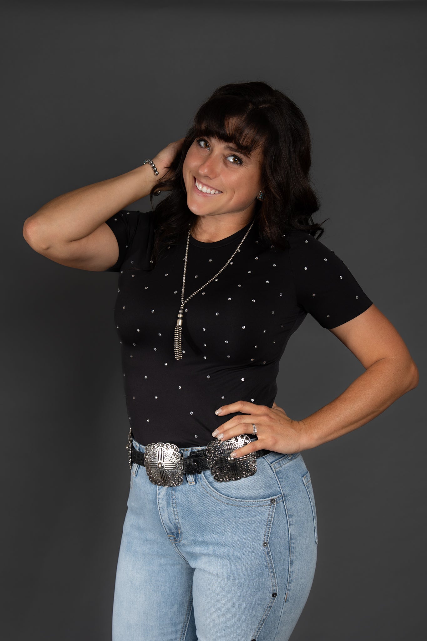 The Crystal Body Suit - Black