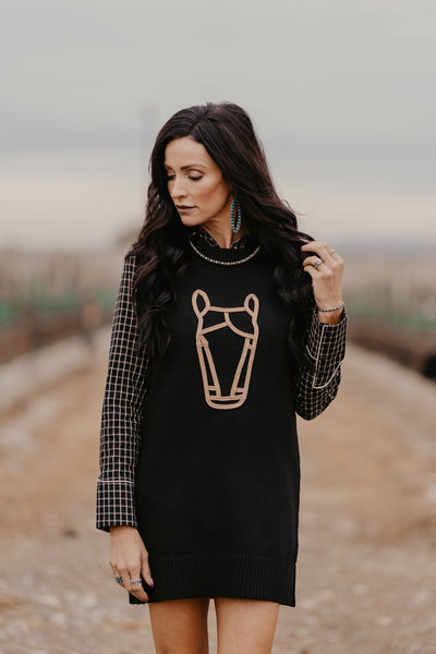 Sandra Plaid Pearl Snap Top