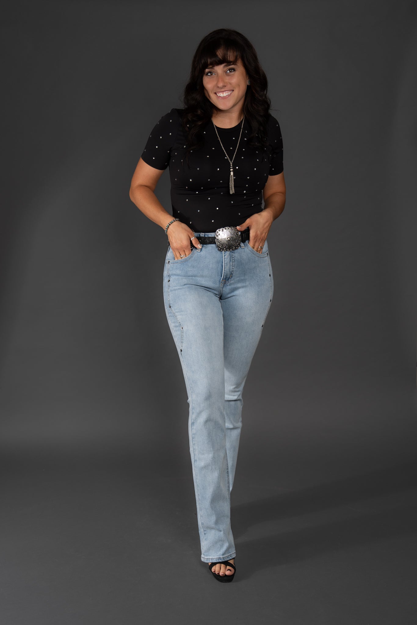 The Crystal Body Suit - Black