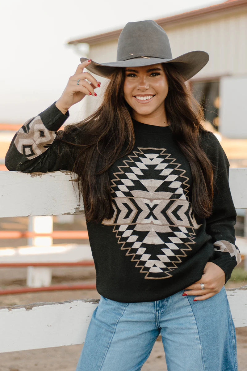 Murphy Aztec Knit Sweater