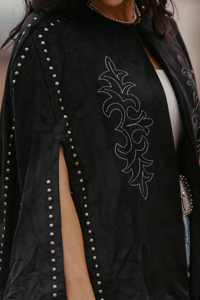 Cara Embroidered Cape