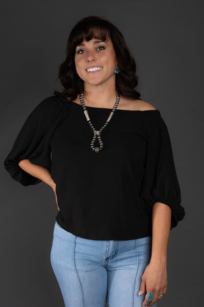The Aldean Blouse - Black