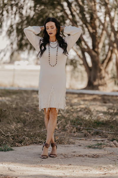 Holly Sweater Dress - Off White