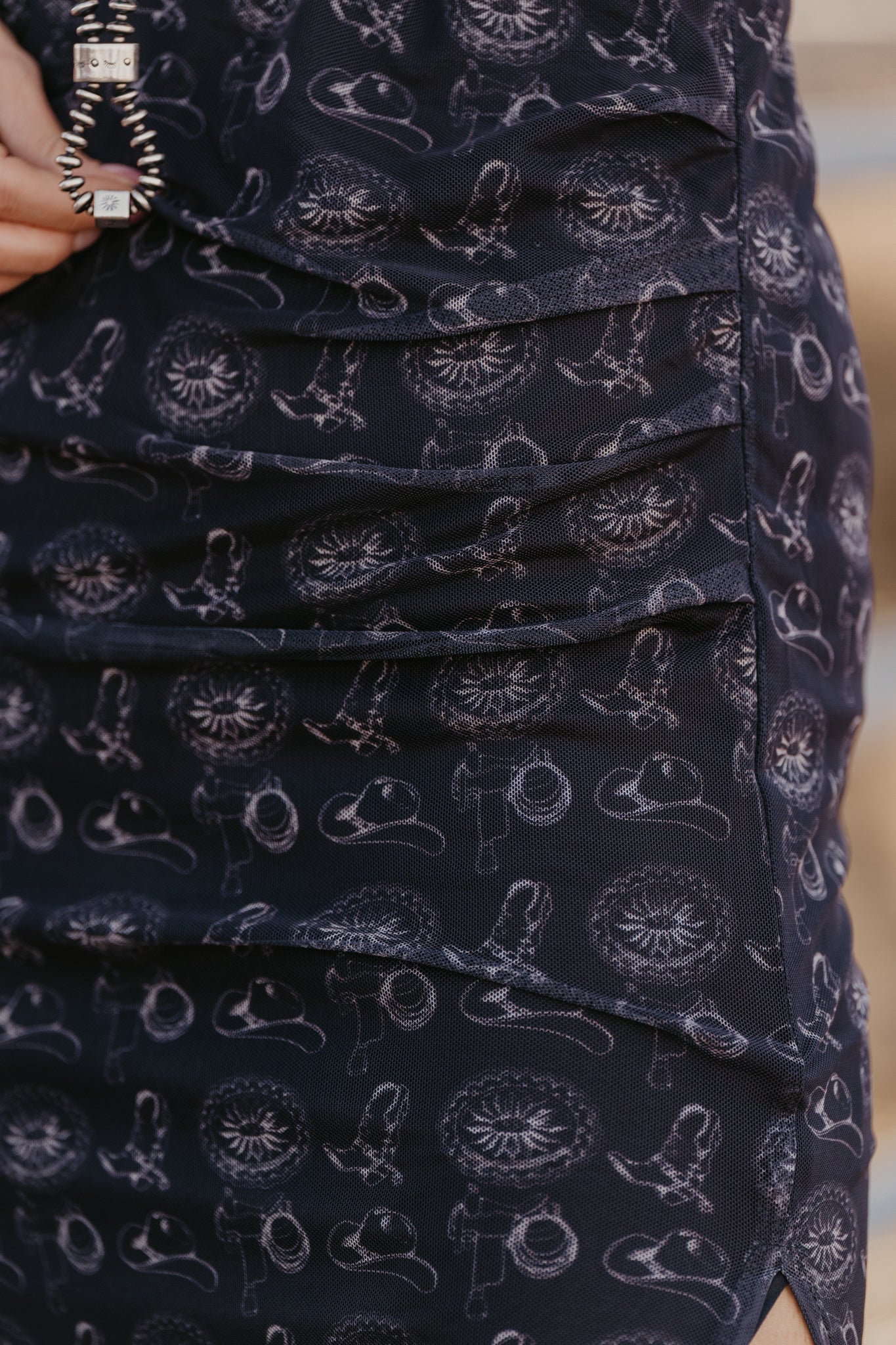 Pascoe Mesh Midi Skirt