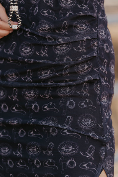 Pascoe Mesh Midi Skirt