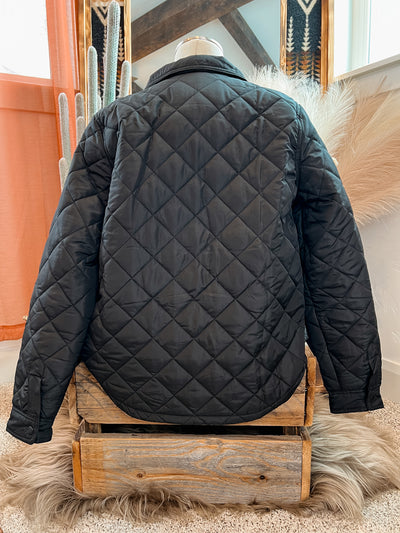 The Steele Quilted Jacket - Black