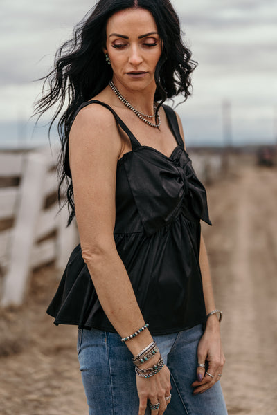 Rodeo Ribbon Top - Midnight