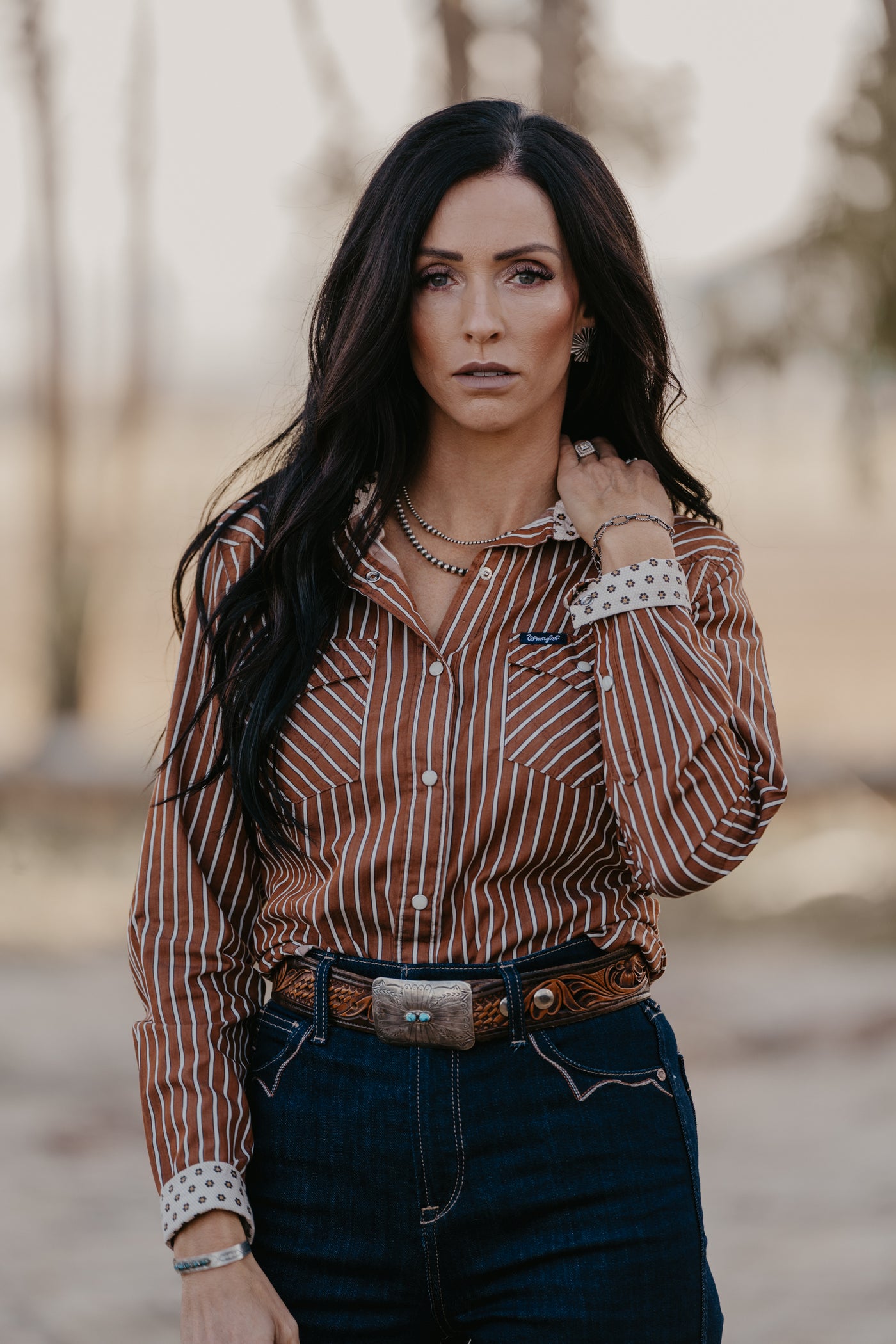 Ridley Pearl Snap Top