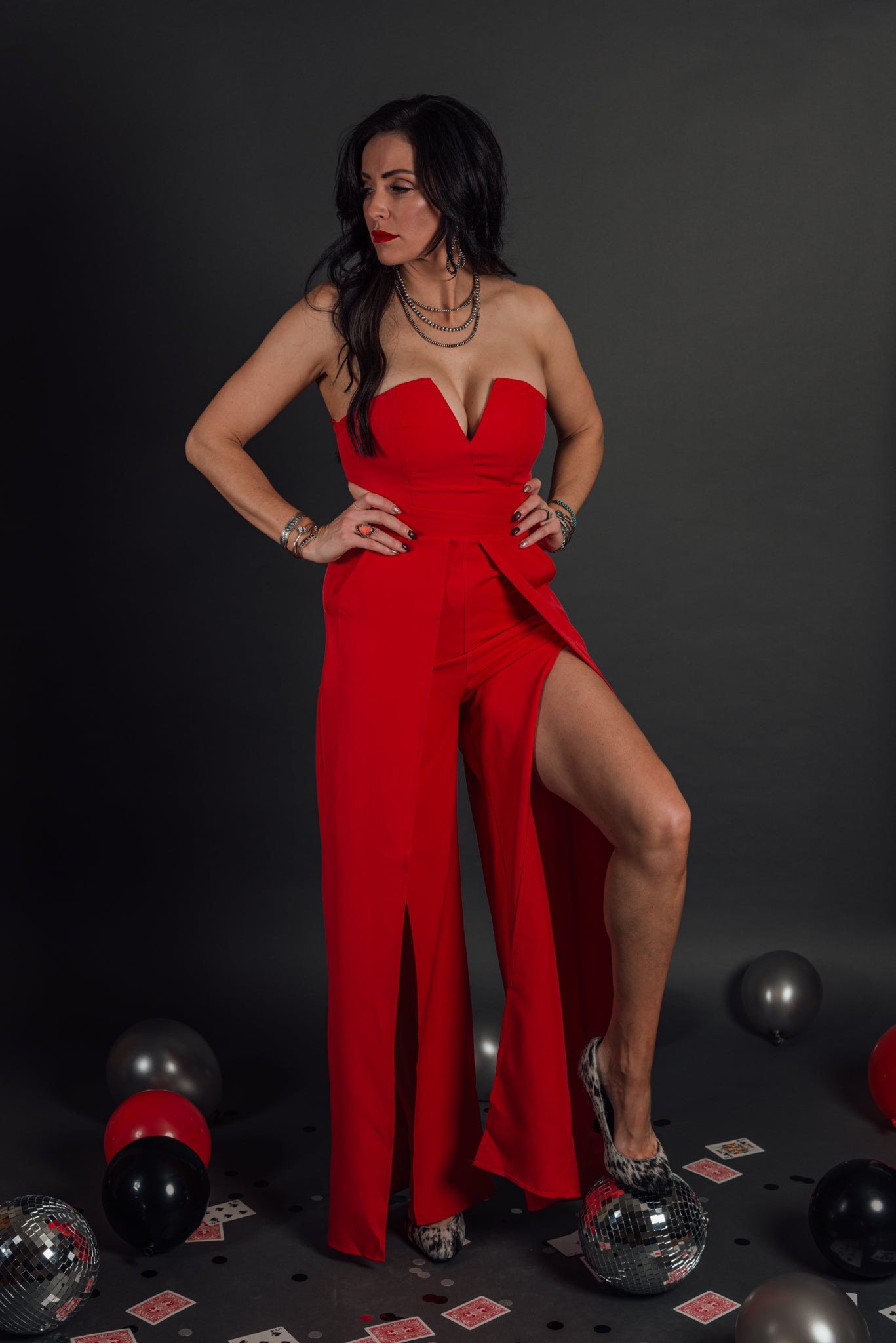The Dream Girl Jumpsuit - Red