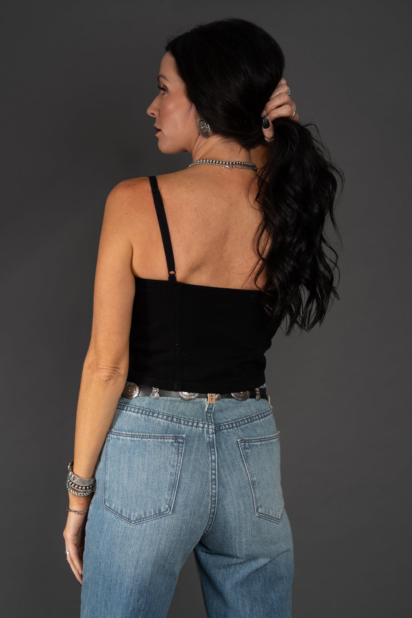 The Kami Concho Denim Tank