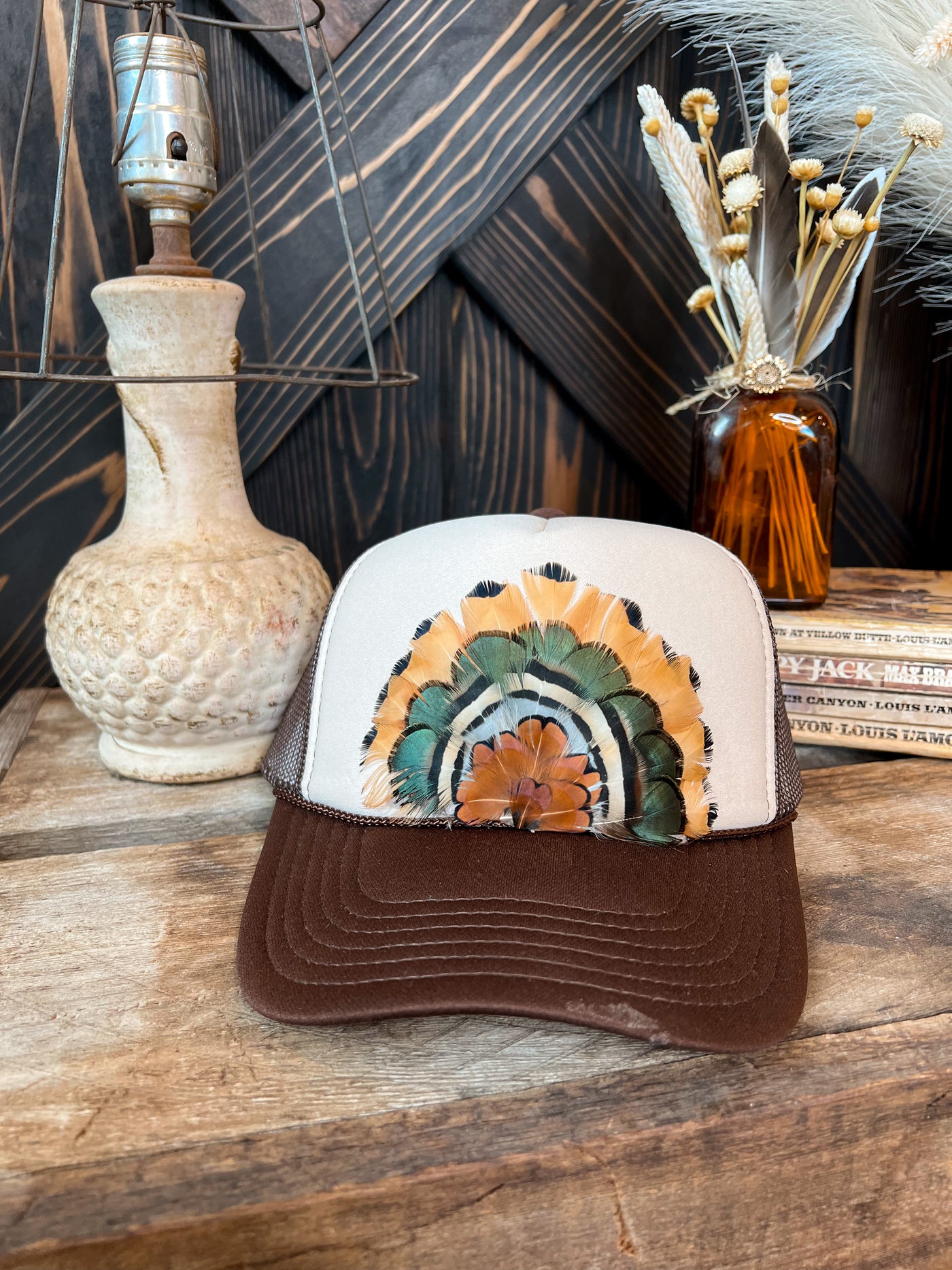 Two-Tone Wilson Feather Trucker Hat - Opt. 10