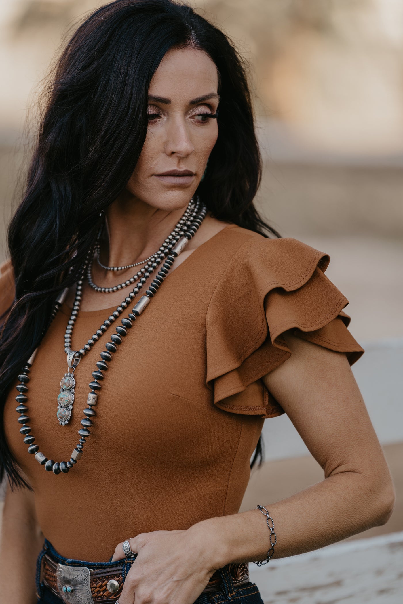 The Jennings Body Suit - Caramel