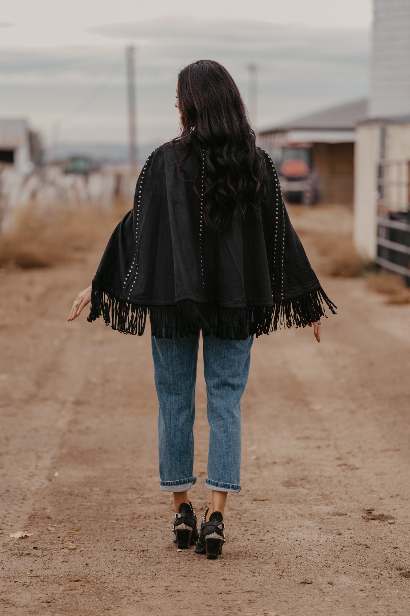 Cara Embroidered Cape