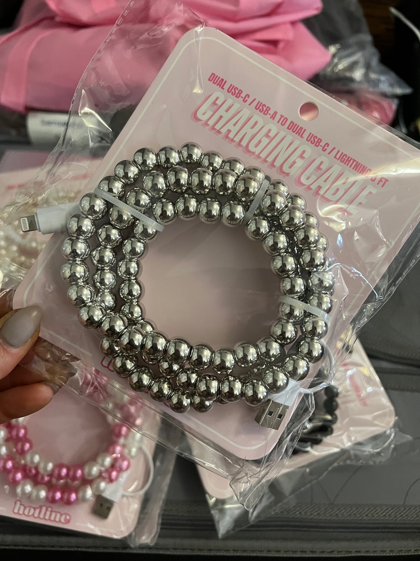 Charger Cord - Silver