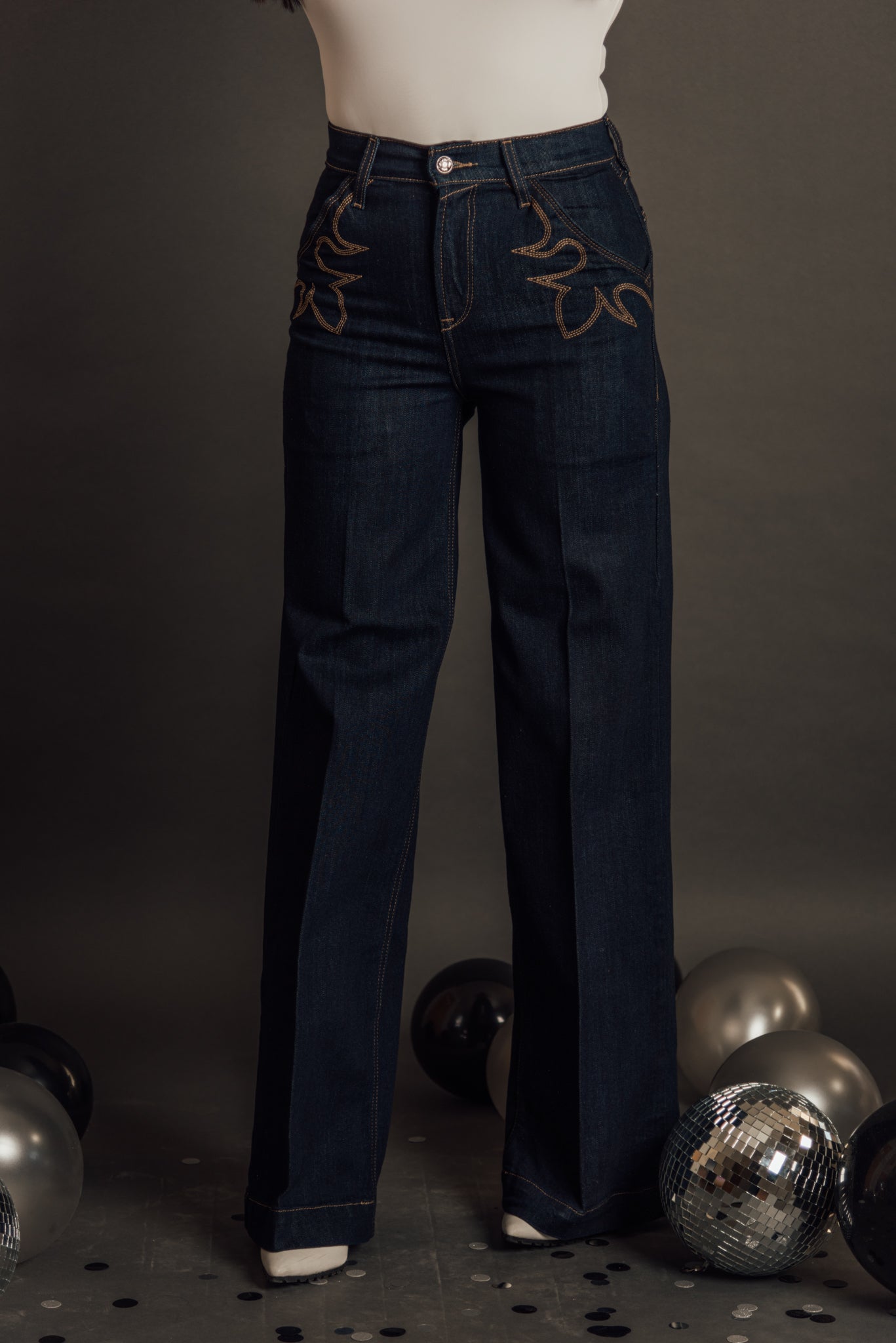 Western Wide Leg Embroidered Trouser by Ariat