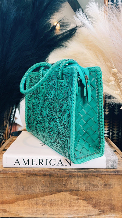 The Syracuse Tote - Turquoise