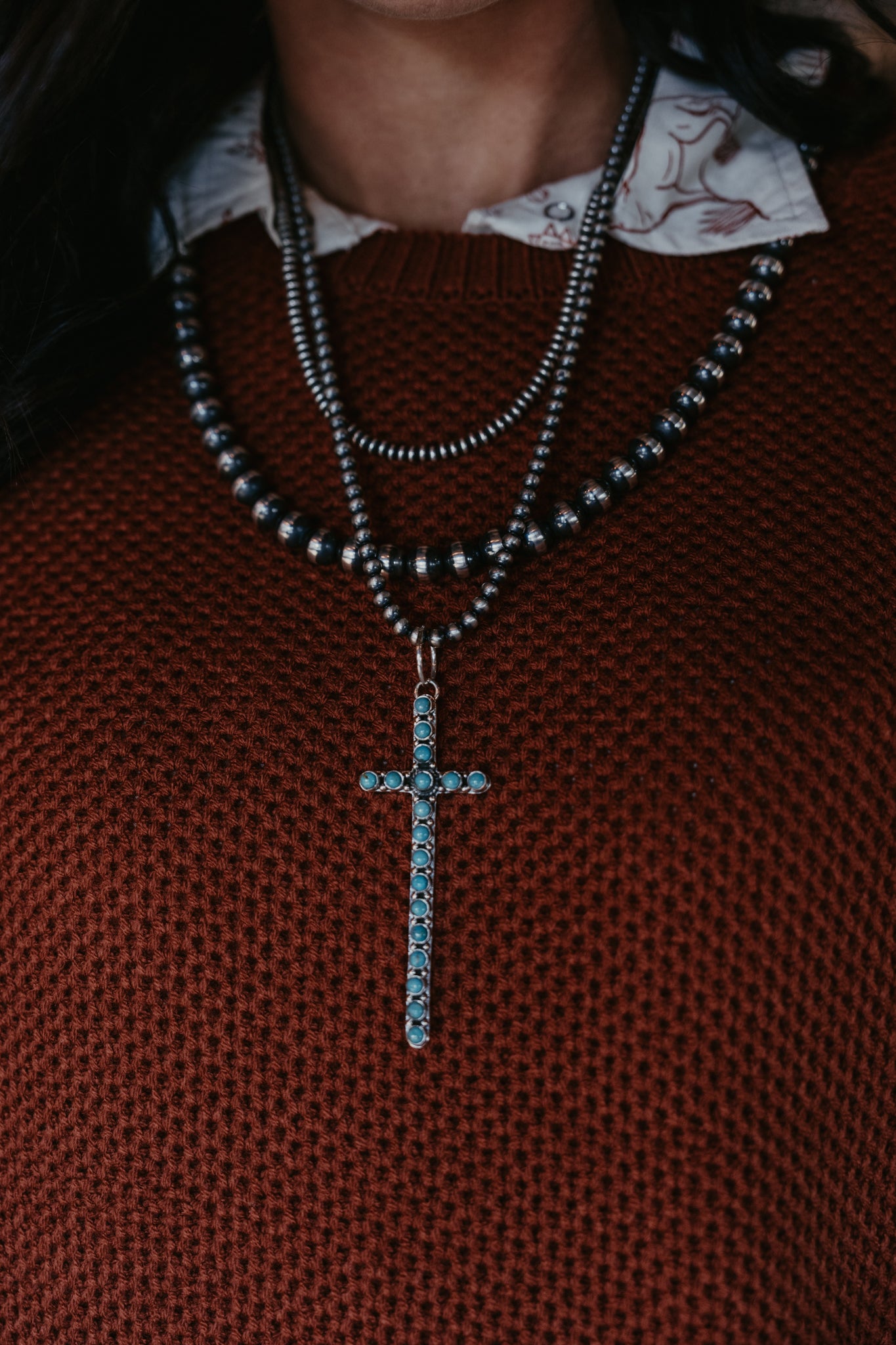 Chelsea Turquoise Cross
