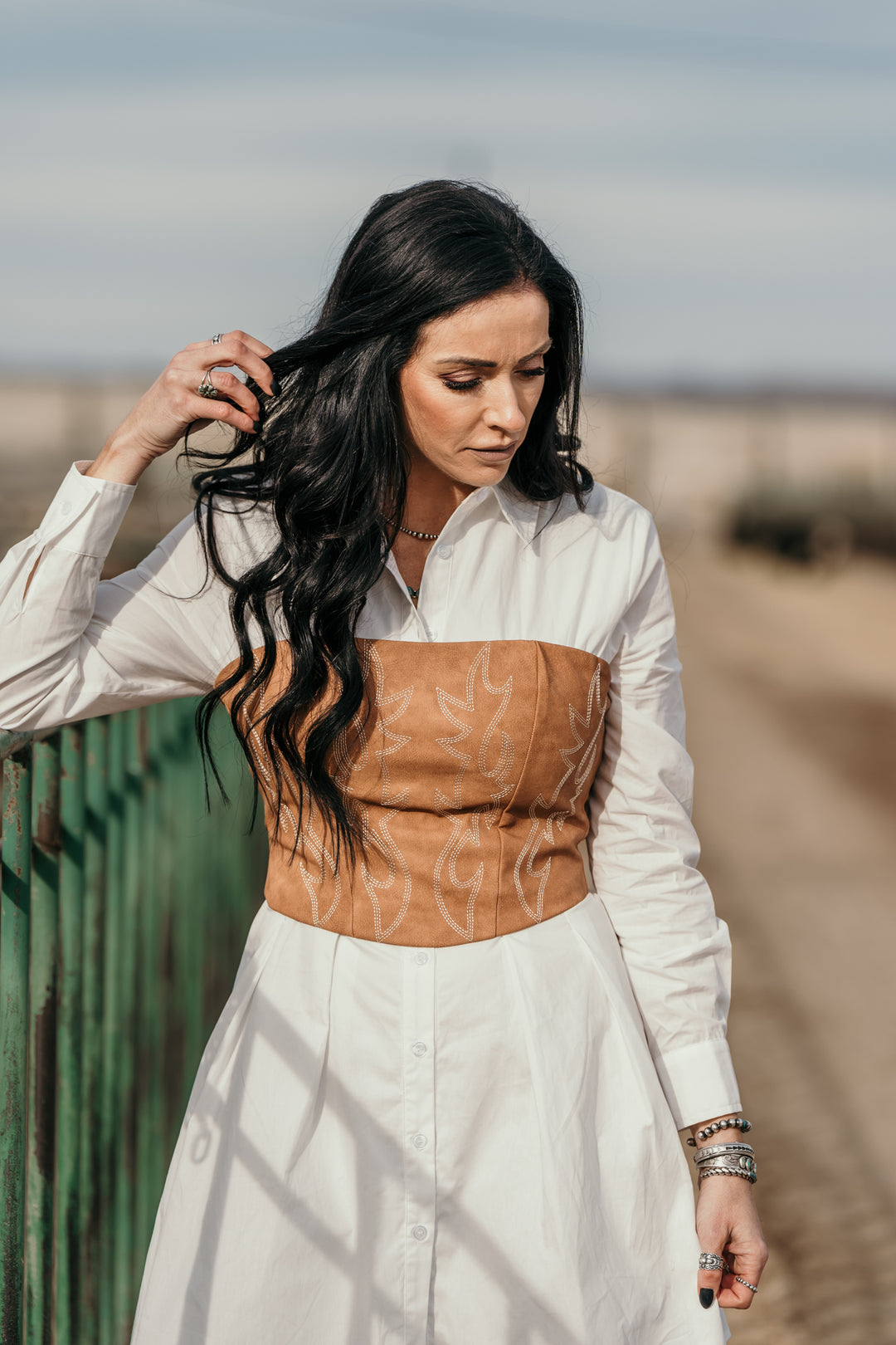 corset cowgirl dress Coastal Cowgirl Corset Long Dress