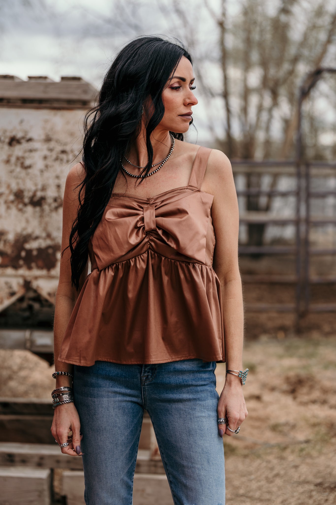 Rodeo Ribbon Top - Saddle – Triangle T Boutique