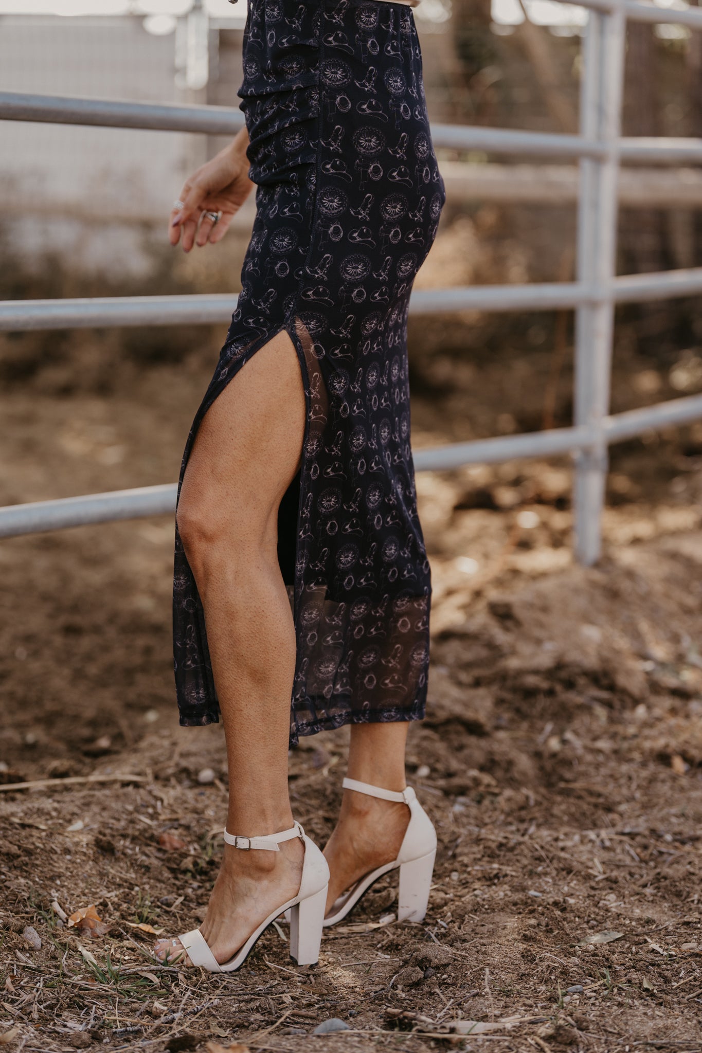 Pascoe Mesh Midi Skirt