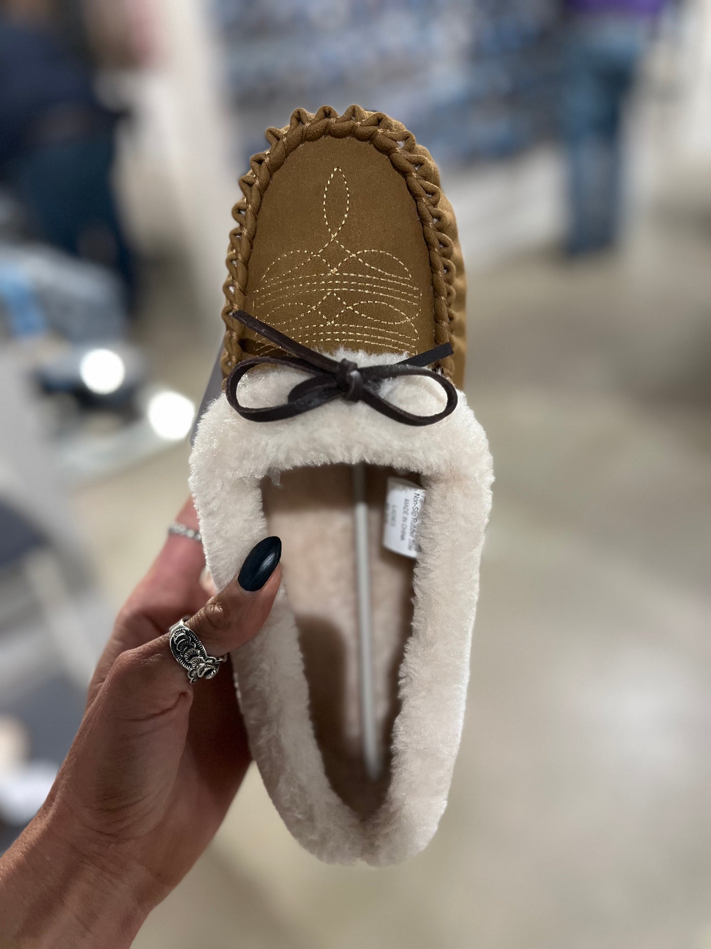 Boot Stitch Moccasin Slippers
