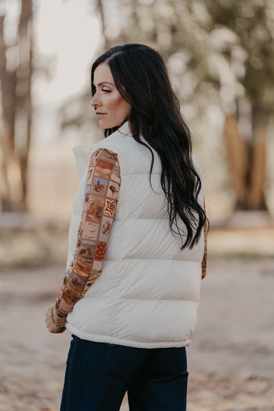 Denzel Puffer Vest by Ariat - Cream