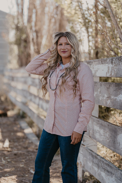 Claire Pearl Snap Top