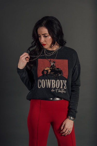 Cowboys Do It Better Sweatshirt - Mineral Black